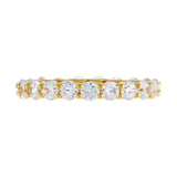 Round CZ Eternity Band by By Adina Eden