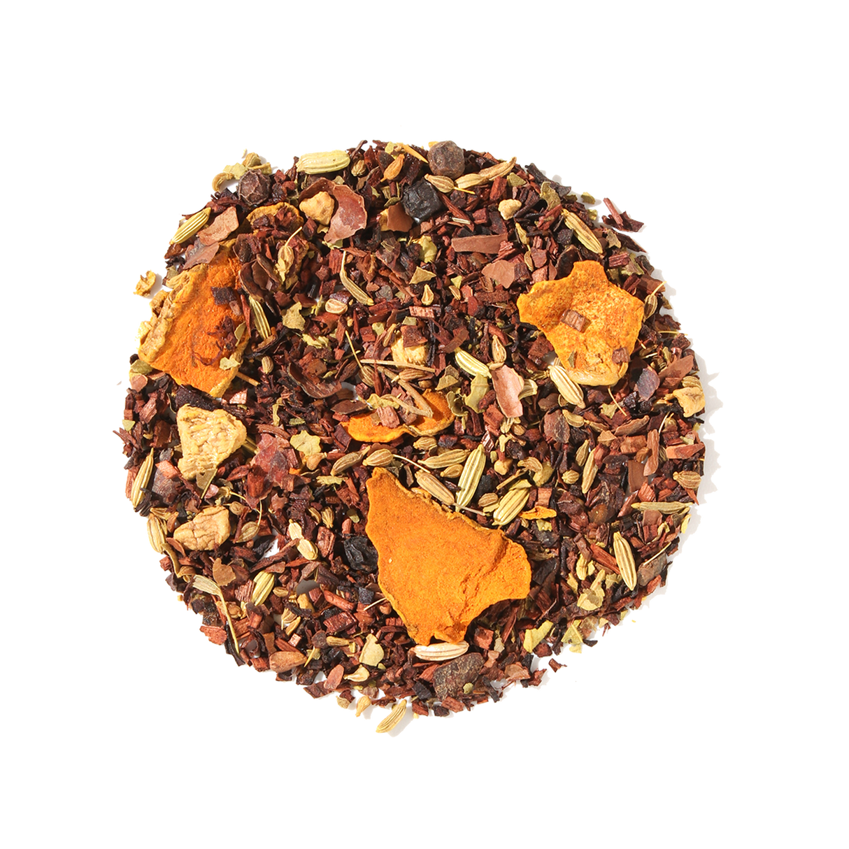 Golden Cacao Herbal Tea (Turmeric - Chocolate) by Plum Deluxe Tea