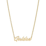 Golden Necklace by eklexic jewelry