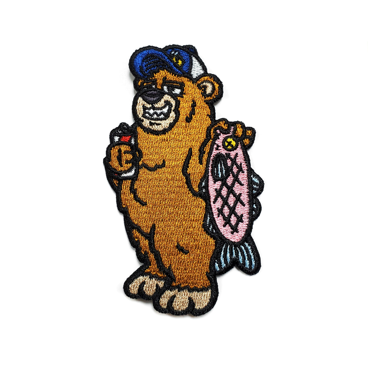 Gone Fishing Bear Patch by Kolorspun