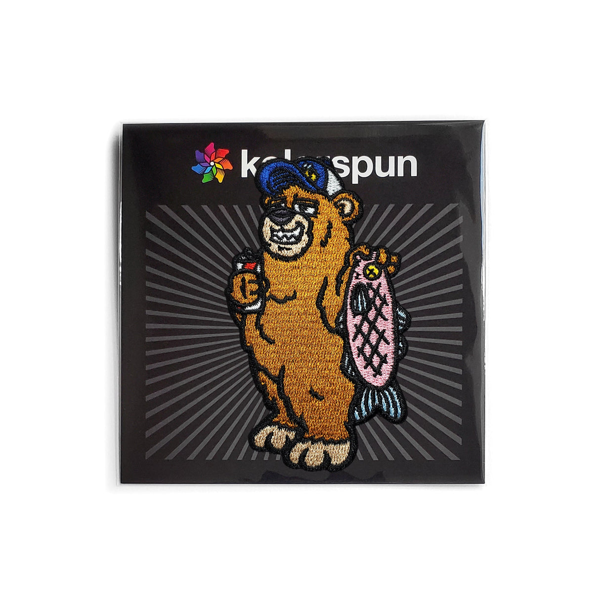 Gone Fishing Bear Patch by Kolorspun