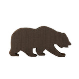 Brown Chenille Removable Bear Patch by Grassroots California