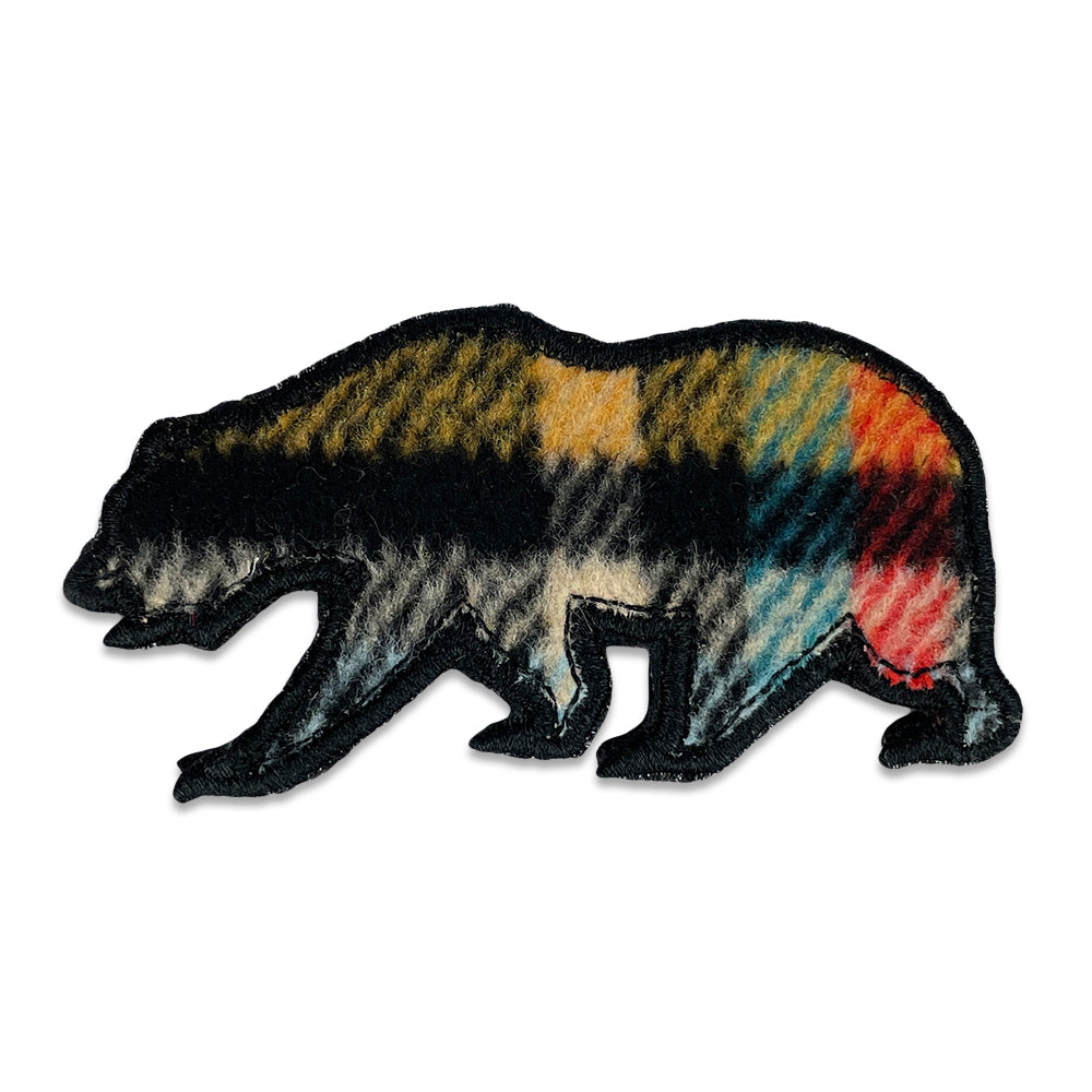 Pastel Flannel Removable Bear Patch by Grassroots California