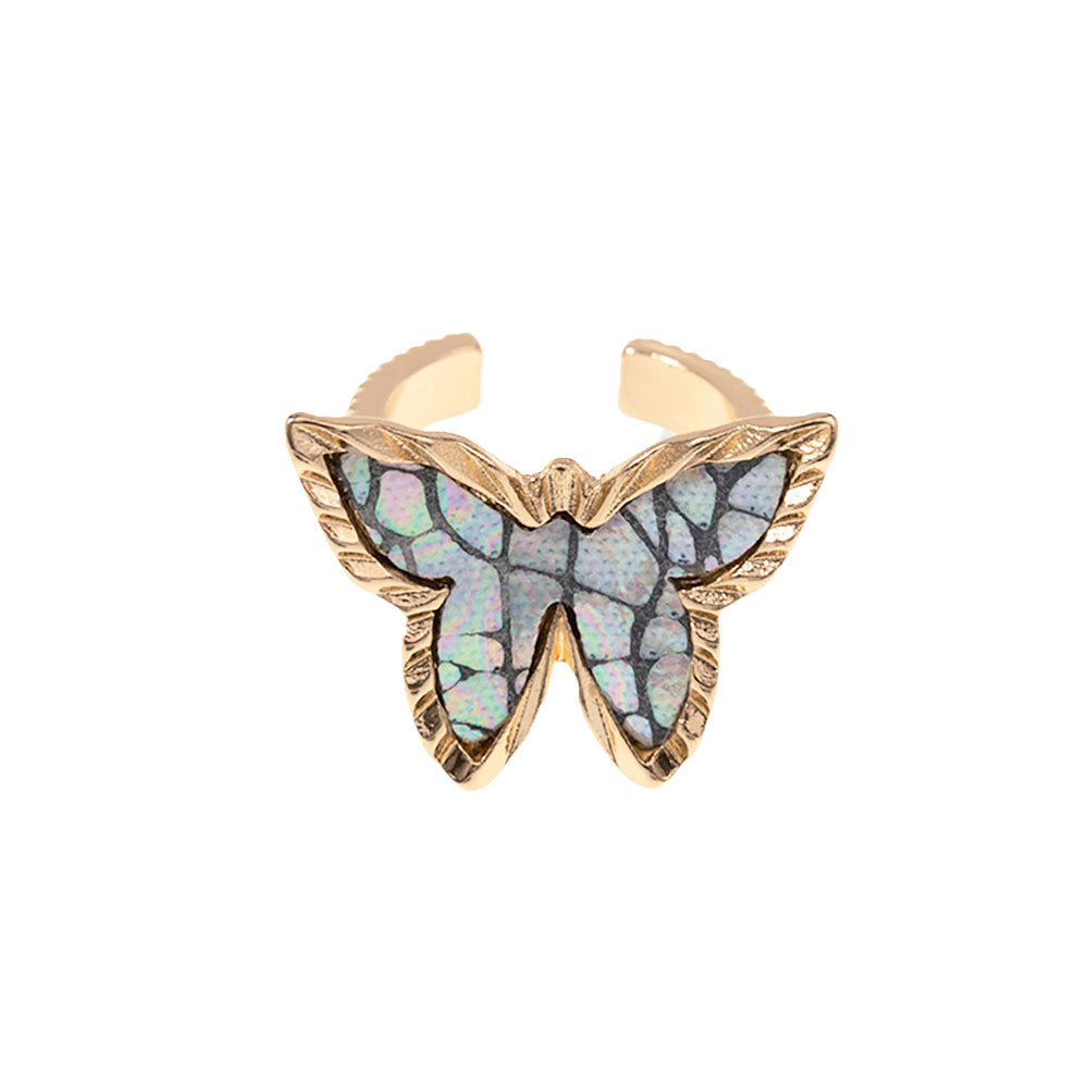 Patterned Butterfly Ring by Madeline Love