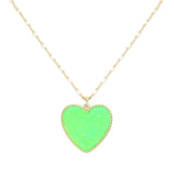 Druzy Heart Pendant Necklace by Madeline Love