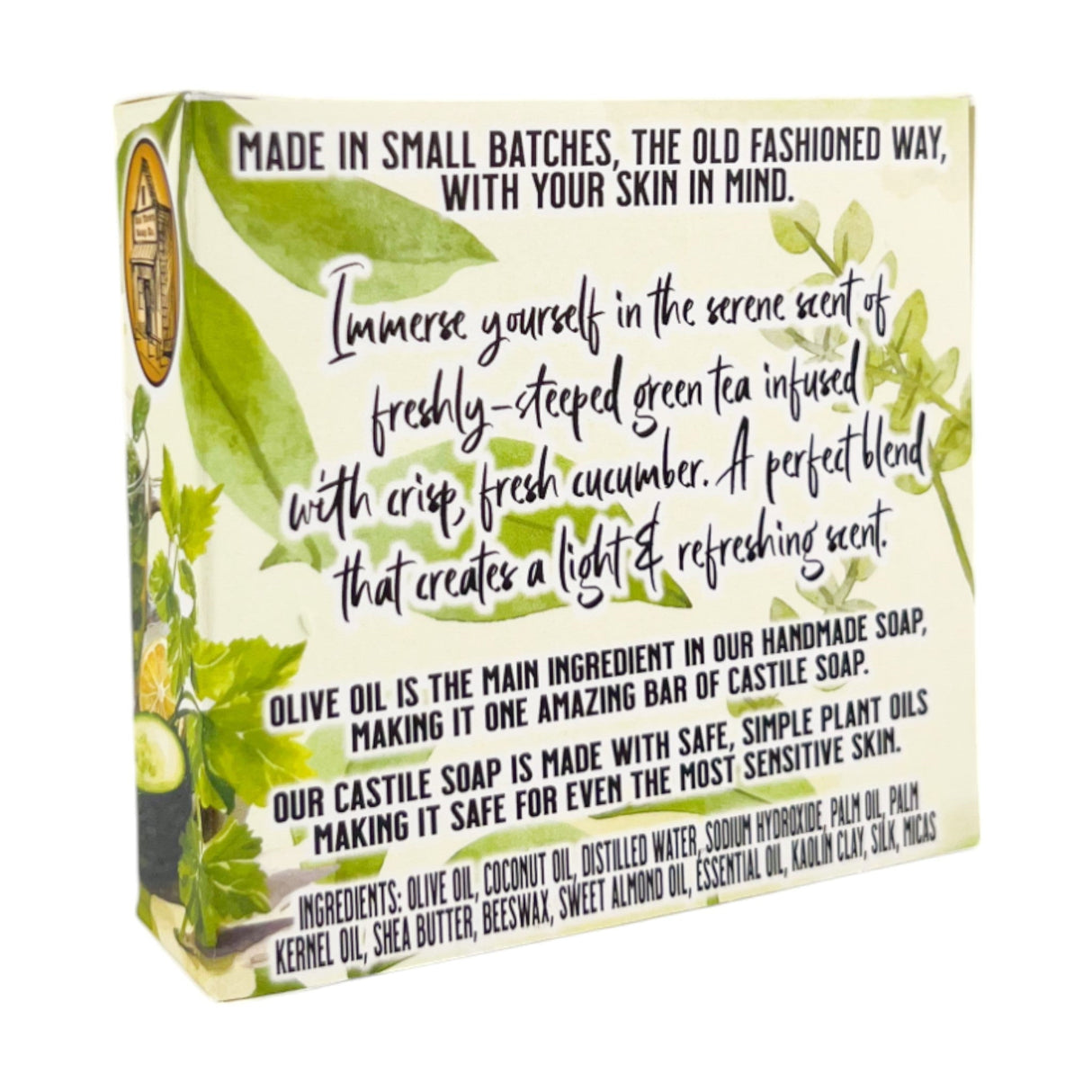 Green Tea & Cucumber -Bar Soap by Old Town Soap Co.