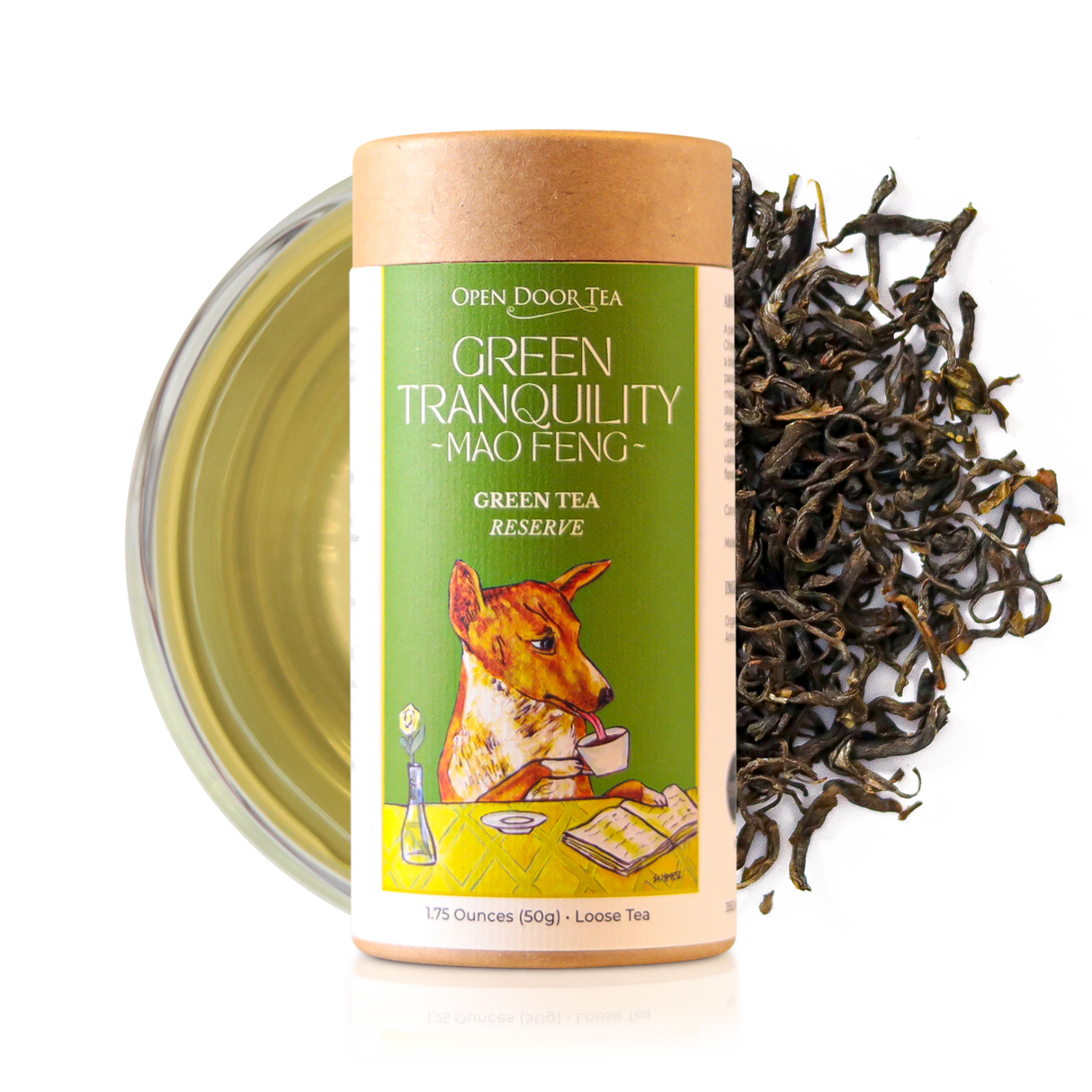 Green Tranquility Maofeng by Open Door Tea CT