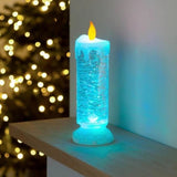 Rechargeable Color Electronic LED Waterproof Candle With Glitter Color Changing LED Candle Home Decor  Velas Bougies Et Supports by Js House