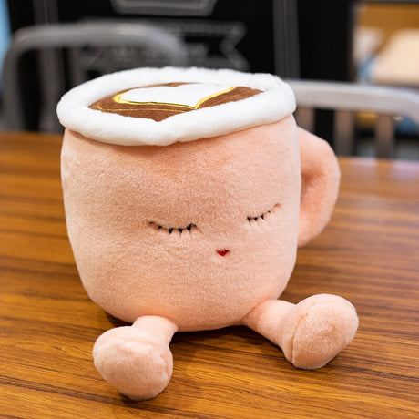 Sakura Latte and Matcha Cup Plushies (2 Colors, 2 Sizes) by Subtle Asian Treats