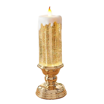 Rechargeable Color Electronic LED Waterproof Candle With Glitter Color Changing LED Candle Home Decor  Velas Bougies Et Supports by Js House