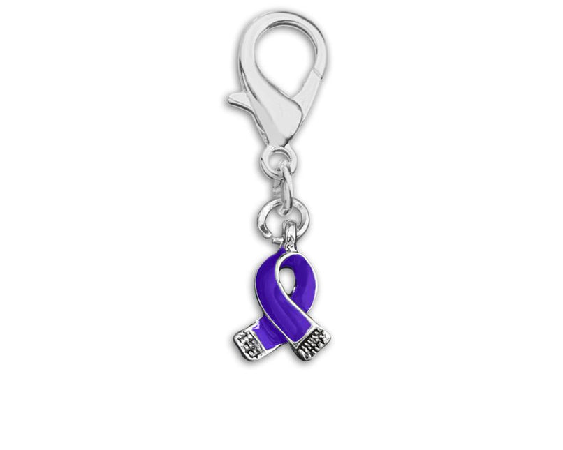 Small Violet Ribbon Hanging Charms by Fundraising For A Cause