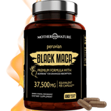 Black Maca Capsules 37,500 mg by Mother Nature Organics