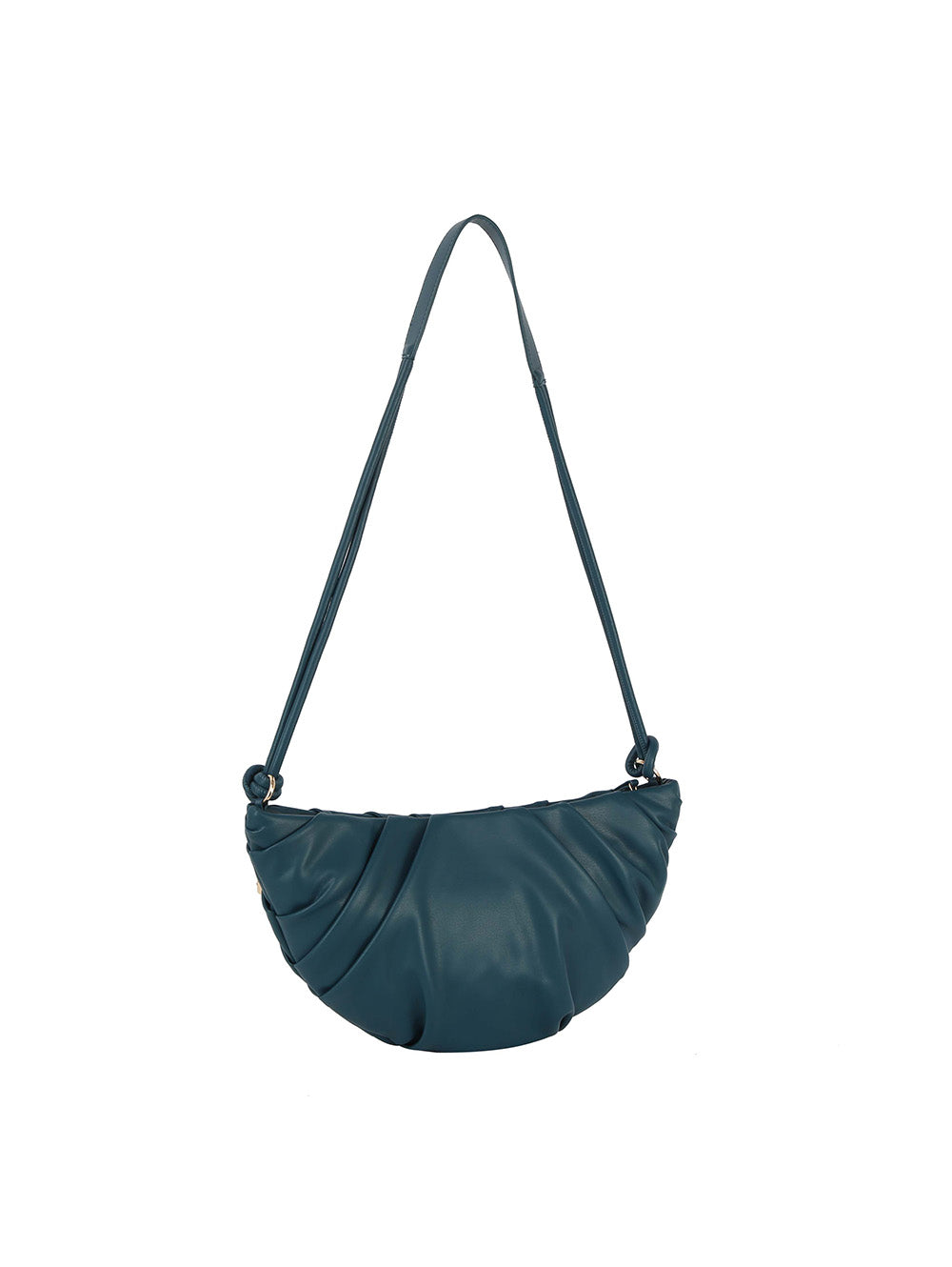 Pleated knotted shoulder bag by hfstylish