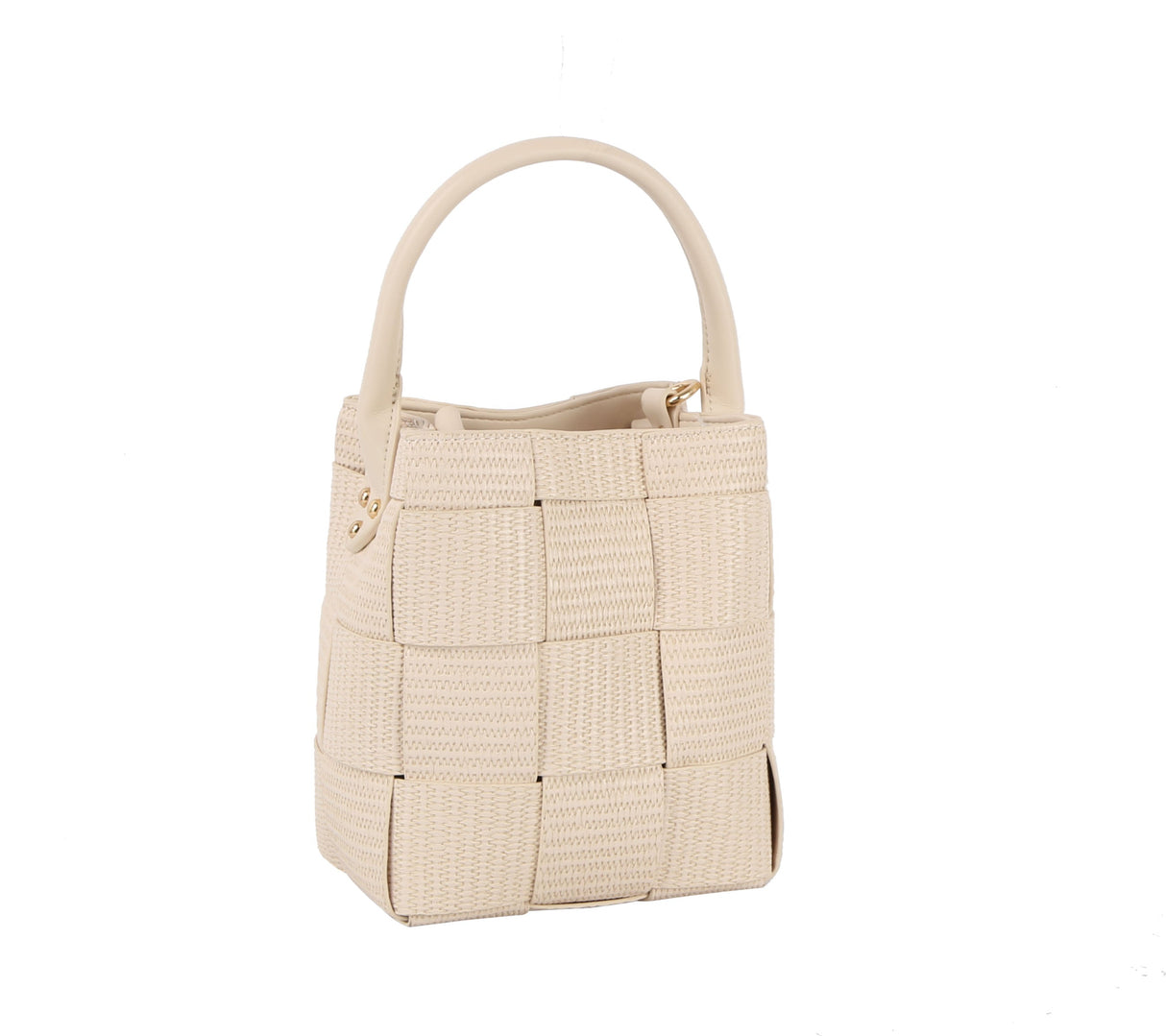 Weaved bucket bag by hfstylish