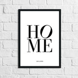 Personalised Names HOME Simple New Home Wall Decor Print by WinsterCreations™ Official Store