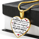 High Quality To My Daughter Love Mom Heart Necklace Gold Silver Color Inspirational Letter Pendant Necklaces Choker Jewelry Gift #NS54 _mkpt by Js House