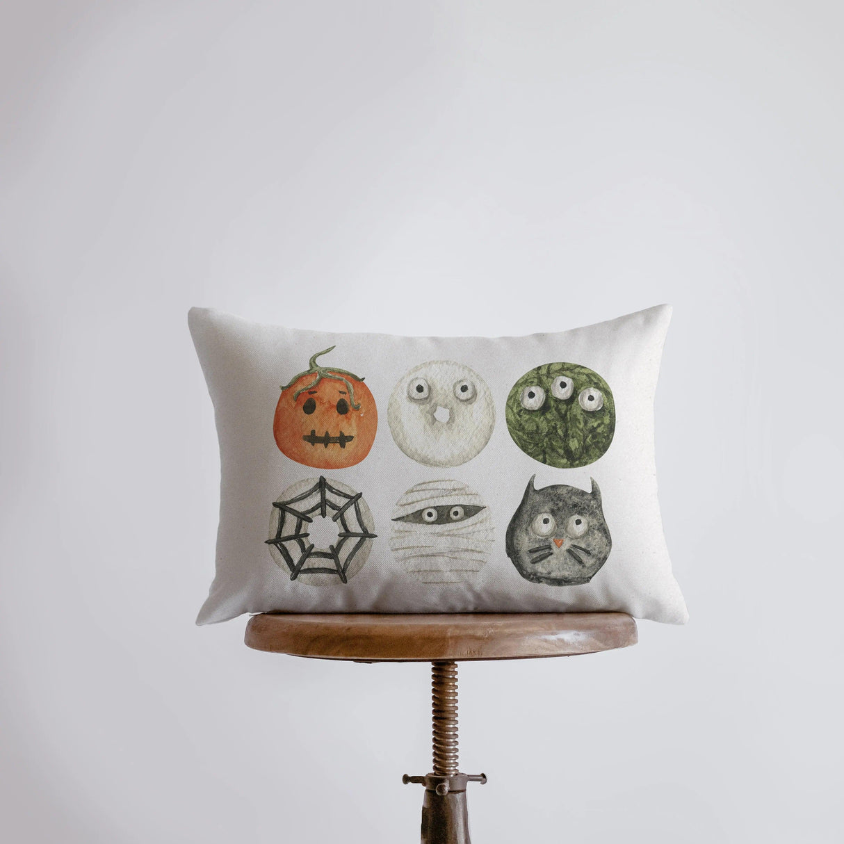 Halloween Donuts Pillow Cover | 18x12 | Modern Farmhouse | Primitive Decor | Home Decor | Lumbar Pillow | Sofa Pillows | Gift For Her by UniikPillows - Vysn