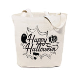 Happy Halloween Cotton Canvas Tote Bag by The Cotton & Canvas Co.