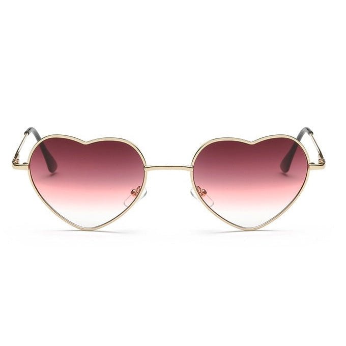 Heart Shaped Ombré Sunglasses in Pink or Green by The Bullish Store