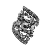 Bubble Stone Cluster Stretch Ring by Madeline Love