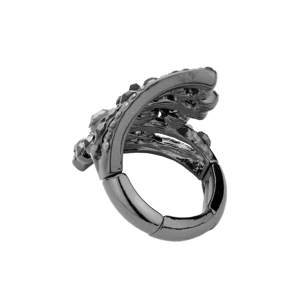 Bubble Stone Cluster Stretch Ring by Madeline Love