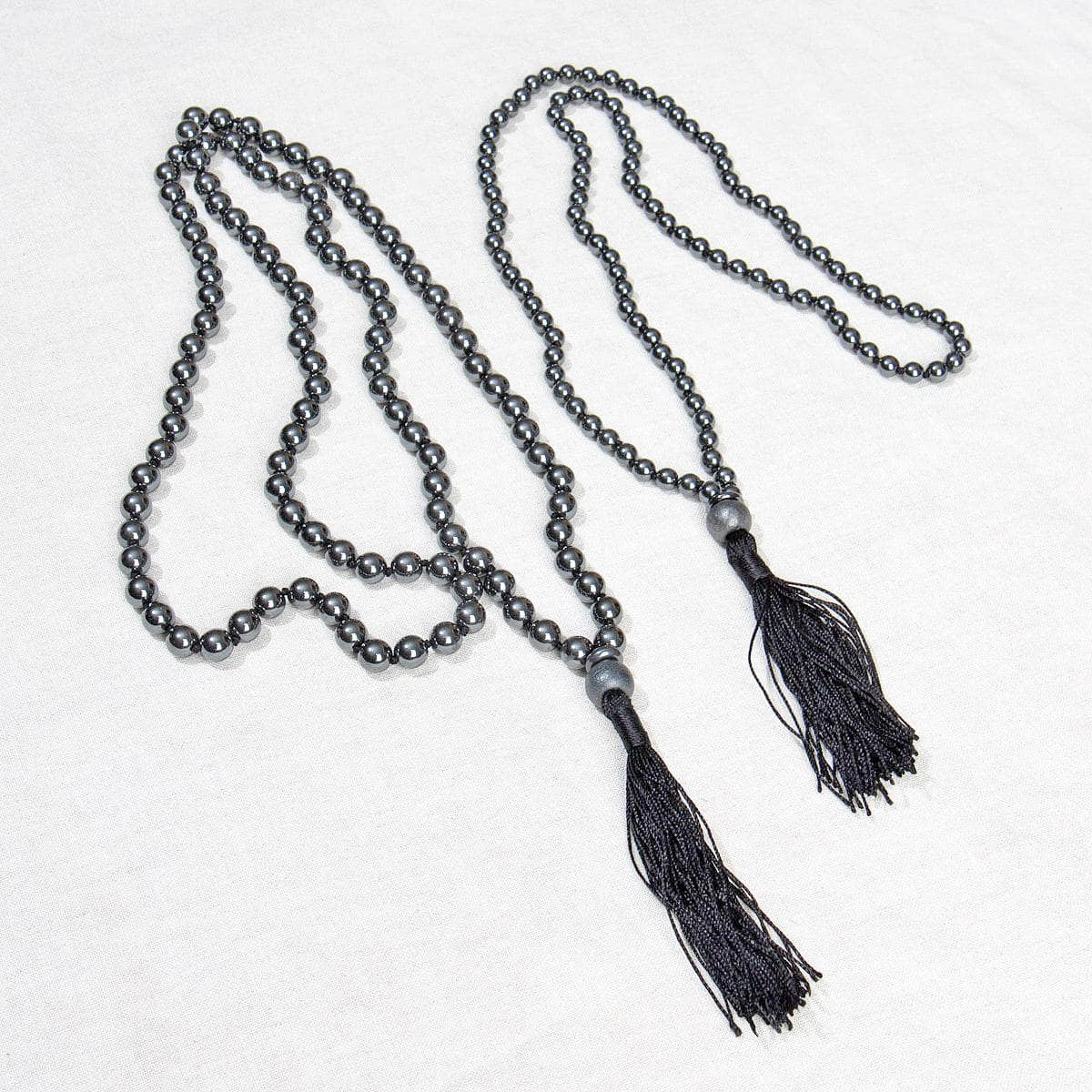 Hematite Mala - High-Energy Gemstones by Tiny Rituals