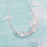 Herkimer Diamond Bar Necklace by Salt and Sparkle