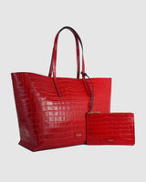 Hillside Tote in Embossed Leather by Jeff Wan