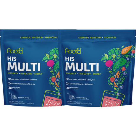 His MULTI - Essential Vitamins & Minerals + Electrolytes for Men by Root'd