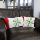 Holly Pinwheel Lumbar Pillow by Melange Collection