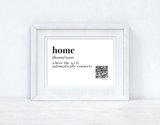 Home Wifi Definition Wifi QR Scan Home Wall Decor Print by WinsterCreations™ Official Store