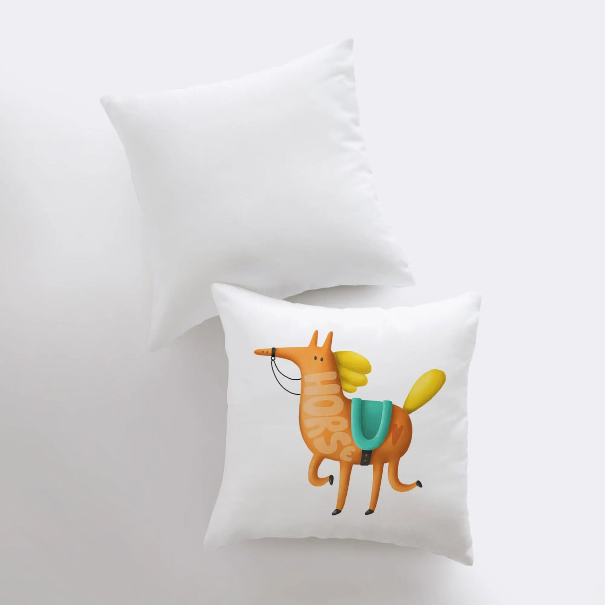 Horse Running Pillow | Throw Pillow | Horse Lover | Animal Lover Gift | Tiny House Decor | Cowgirl Pillow | Horse Pillow Pet by UniikPillows