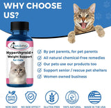 Hyperthyroidism Supplement for Cats - Treats Cat Hyperthyroid, Patchy Hair Loss, and Helps Cat Weight Gain by BestLife4Pets