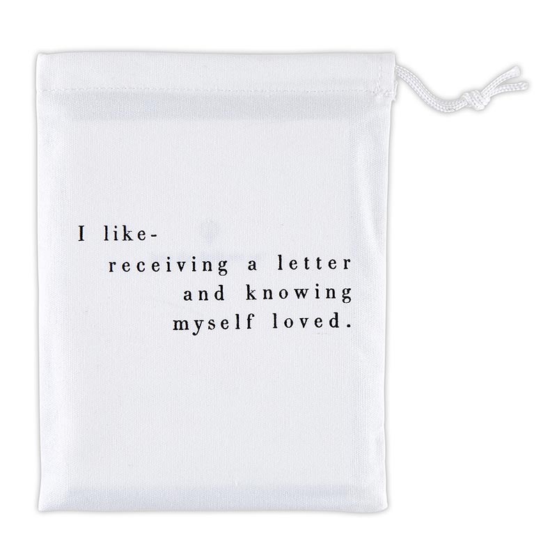 I Like Receiving A Letter Greeting Card Set | Set of 6 Cards and Envelopes in a Cotton Bag by The Bullish Store