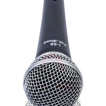 Cardioid Dynamic Microphone with Mic Clip by FAT TOAD - Vocal Handheld, Unidirectional Mic - Singing Wired Microphone for Music Stage Performances by GeekStands.com
