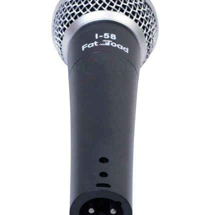 Cardioid Dynamic Microphone with Mic Clip by FAT TOAD - Vocal Handheld, Unidirectional Mic - Singing Wired Microphone for Music Stage Performances by GeekStands.com