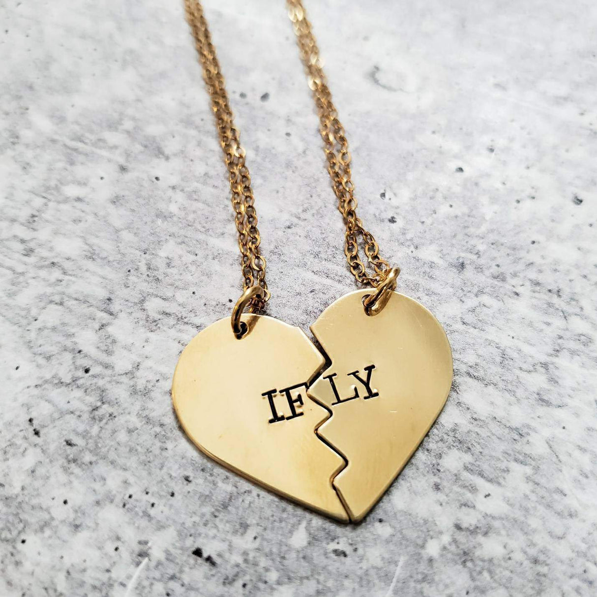 IFLY Broken Heart Friendship Necklaces by Salt and Sparkle