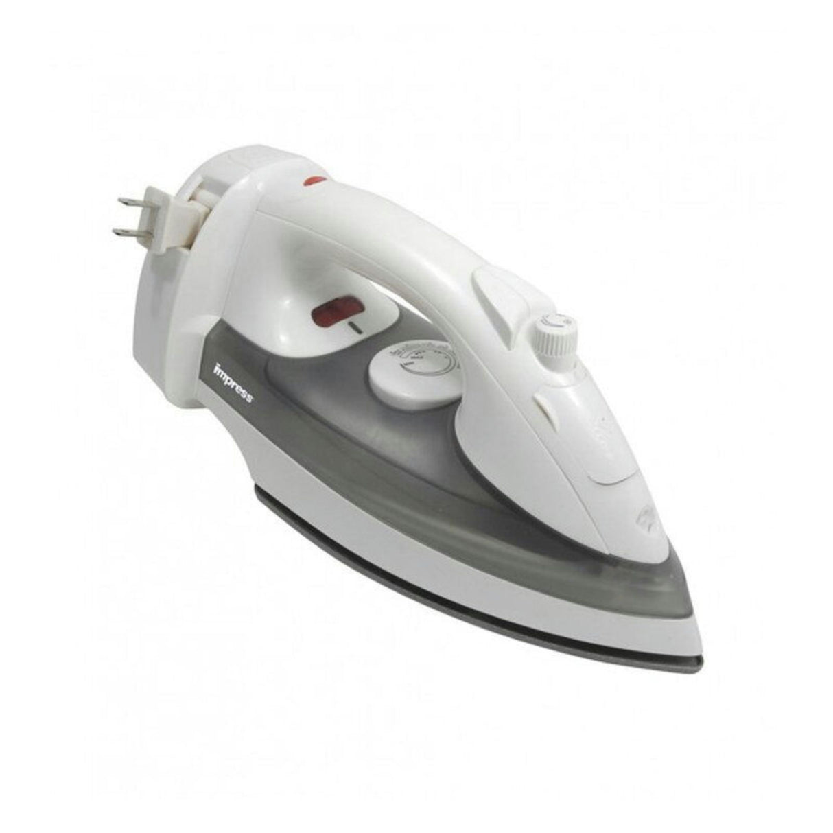 Impress Mid-Size Cord Rewind Iron W/Non-Stick, Spray And Burst - White