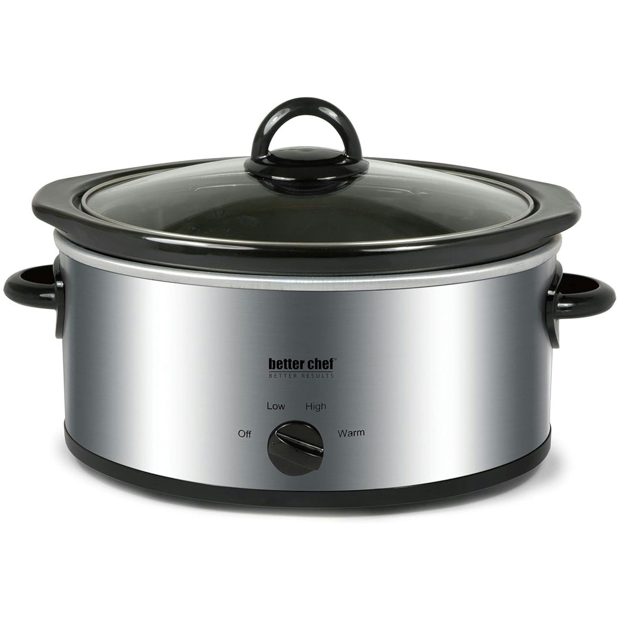 Better Chef 3-Quart Oval Slow Cooker - Black - 3 quart