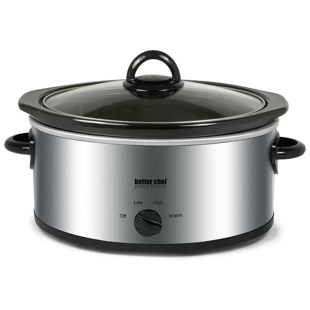 Better Chef 3-Quart Oval Slow Cooker Stainless - Steel - 3 quart