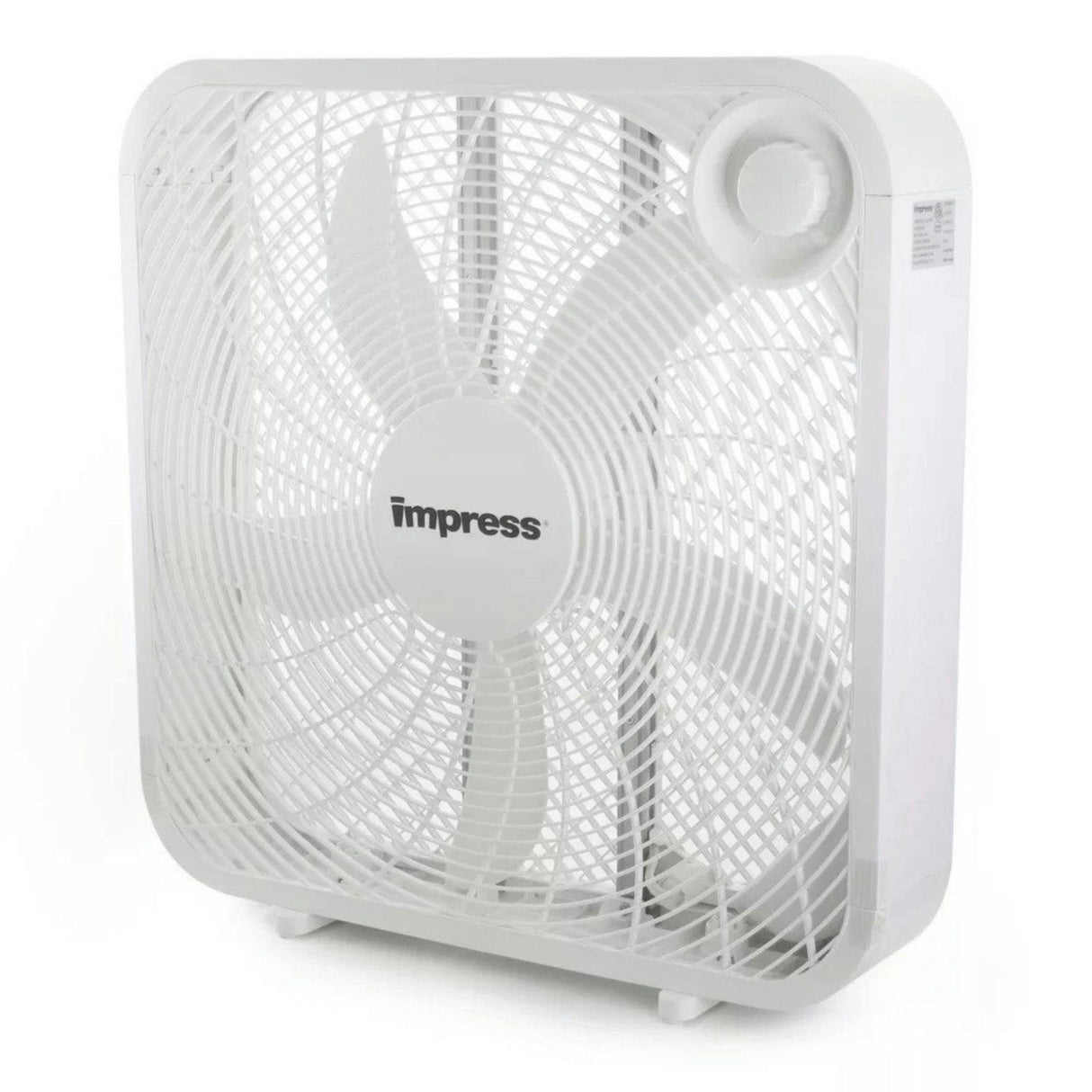 Impress 20-Inch 3-Speed Box Fan 80-Watt - White - 20 inch