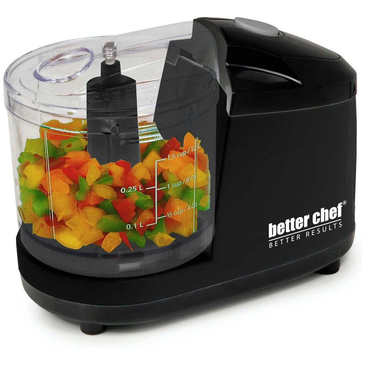 Better Chef 1.5-Cup Mini-Chopper - Black - 1.5 cup