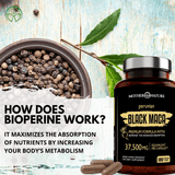 Black Maca Capsules 37,500 mg by Mother Nature Organics