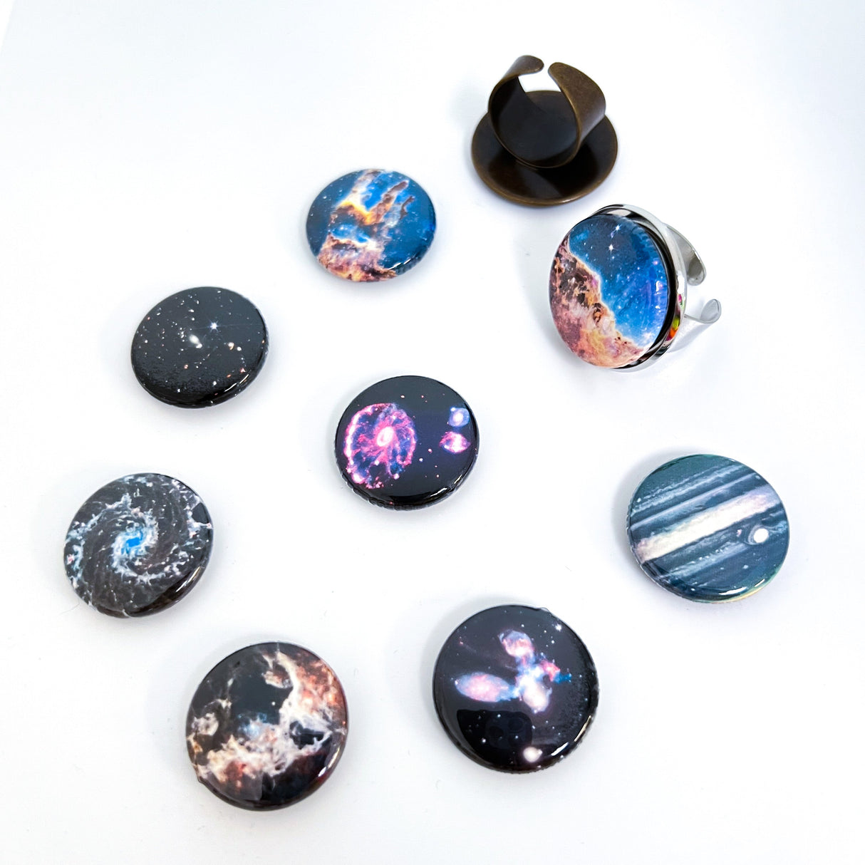 Interchangeable JWST First Images Ring by Yugen Handmade