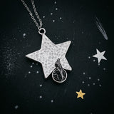 CLEARANCE Star Shaped Pendant Necklace with Authentic Meteorite by Yugen Handmade