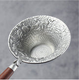 Silver Tin Tea Strainer by Tea and Whisk