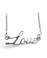 Love Script Necklace by The Urban Charm