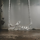 Love Script Necklace by The Urban Charm