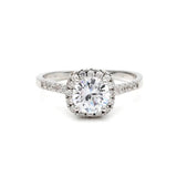 5/8 CTW Brilliance: AAA+ Round Cubic Zirconia Halo Adjustable Ring by Hollywood Sensation®