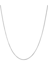 Donatello Gian Solid Sterling Silver Thin Box Chain Pendant Necklace - 5 Lengths by Donatello Gian